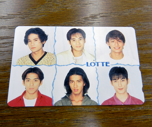  не использовался 50 частотность телефонная карточка Lotte 6 человек SMAP Kimura Takuya Nakai Masahiro Katori Shingo Inagaki Goro .. Gou лес . line телефон карта 2 шт. комплект Sapporo город 