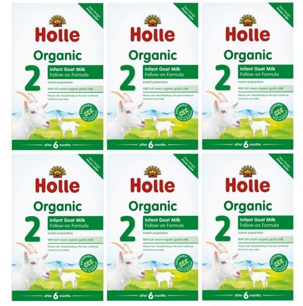 【400g 6箱セット・6カ月から】ホレ オーガニック有機原料使用・ヤギミルク (Holle Organic Infant Goat Milk) 乳児用ゴート粉ミルク