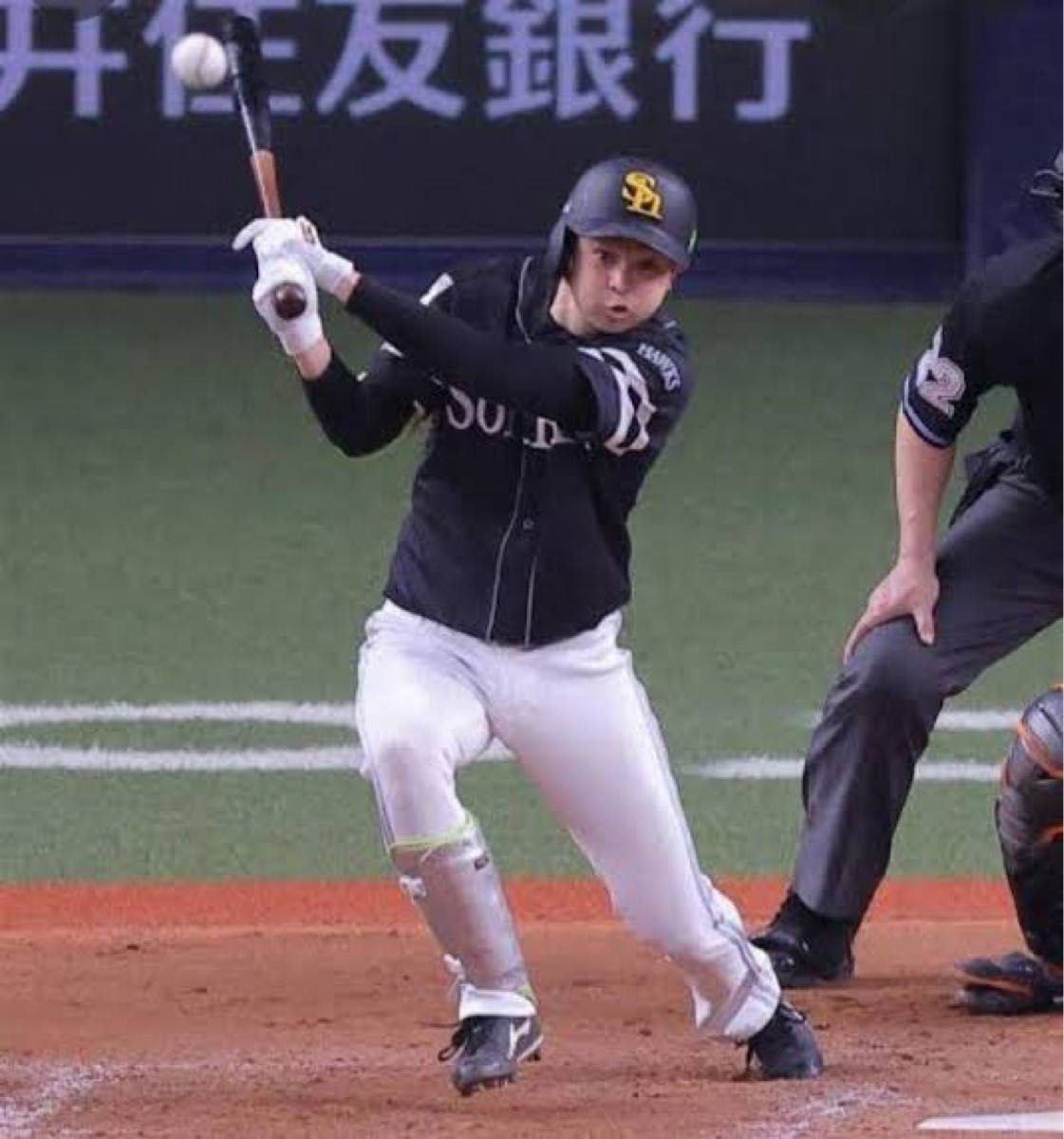 川瀬晃 実使用 バット ソフトバンクホークス 川瀬晃 #00 バット NPBマーク 支給品 実