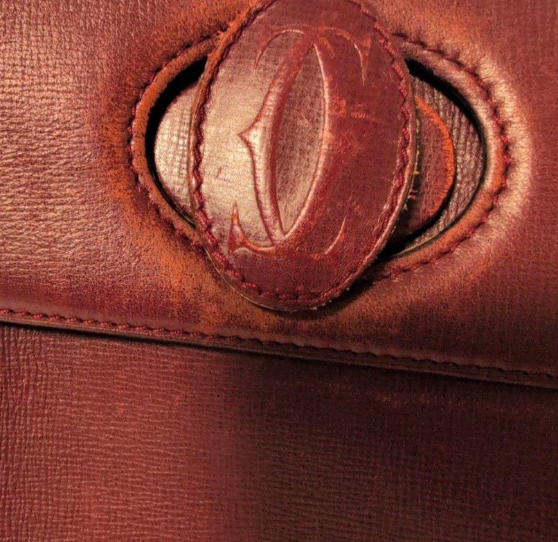 【美品】 カルティエ マストライン ターンロック リュック カード 保存袋付 Cartier カルティエ マスト ターンロック リュック カード