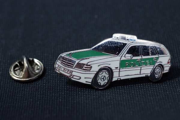 * Mercedes значок патрульная машина ② S124 полиция машина police Police W38mm ocitye benz Mercedes Benz e Class 220te300te Limited1w124