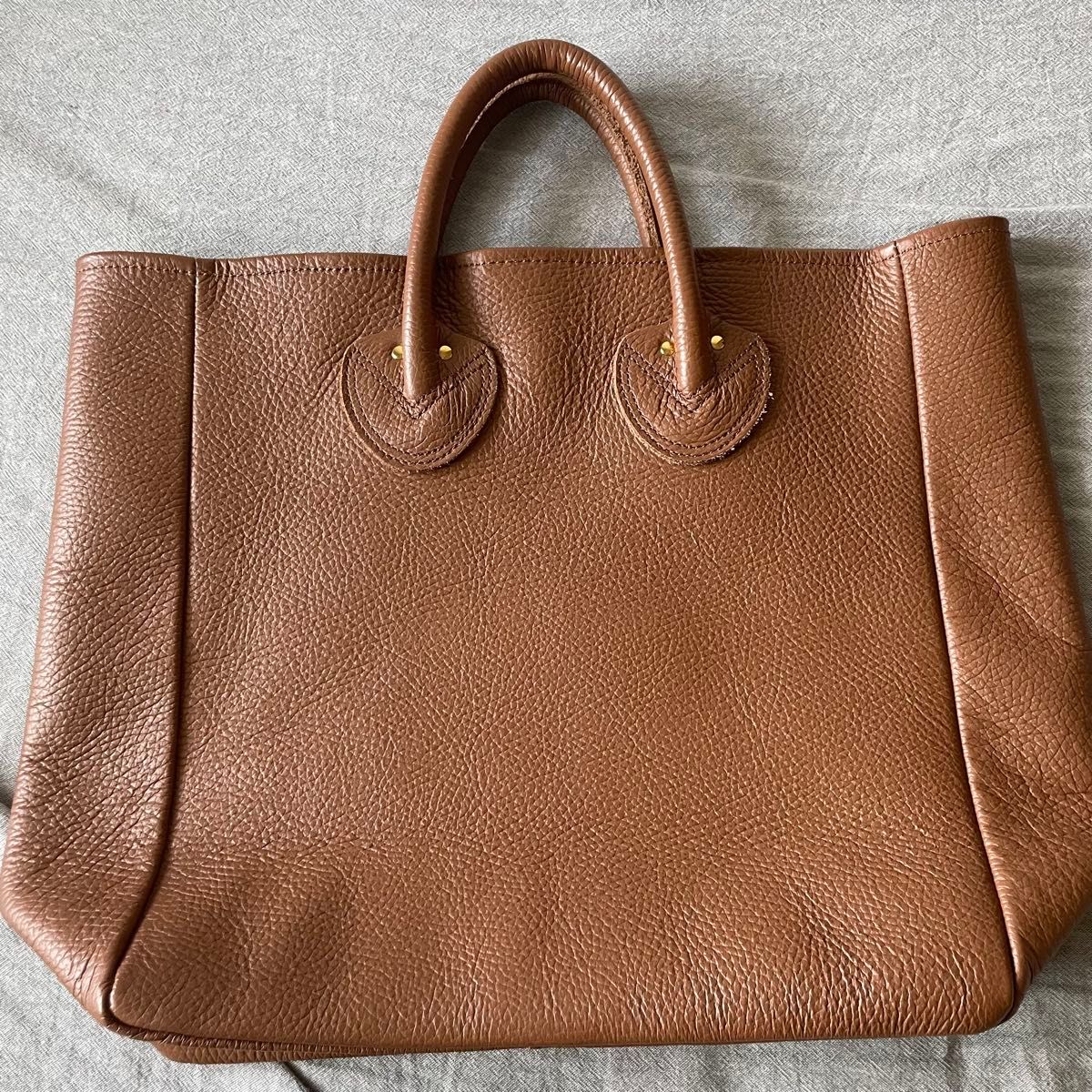 美品【Deuxieme classes】バンブートートバッグ ブラウン 美品】YOUNG & OLSEN レザートート バック M ブラウン A4可