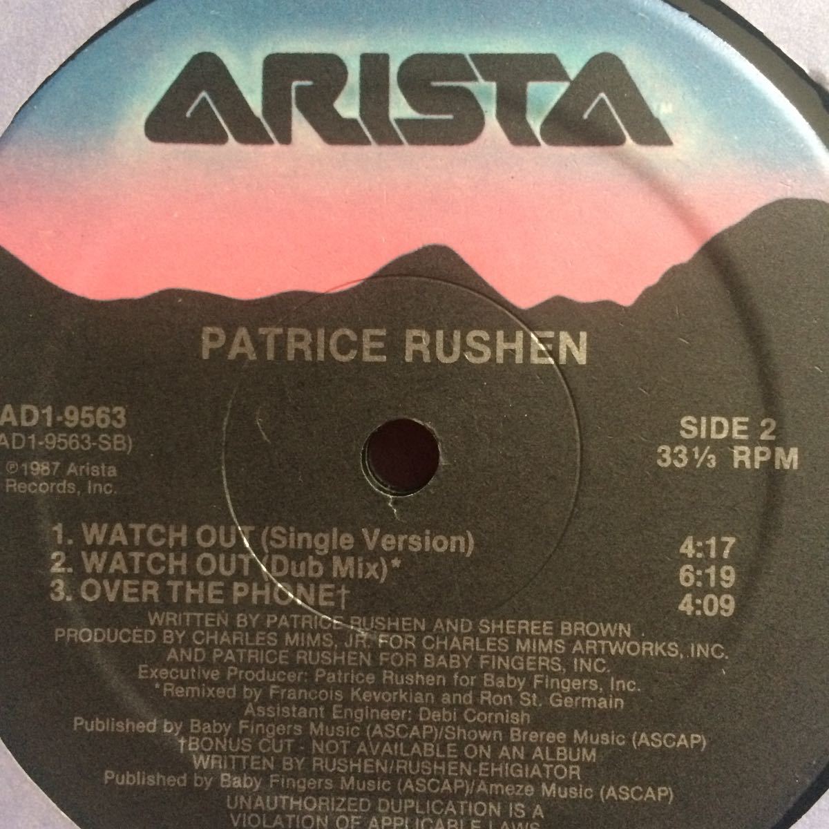 12’ Patrice Rushen-Watch Out_画像3