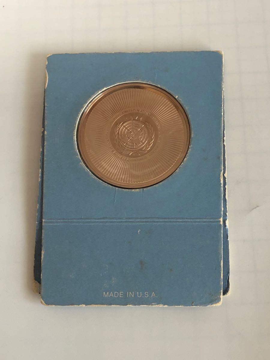 アメリカ 国連記念メダル 1974年 レア