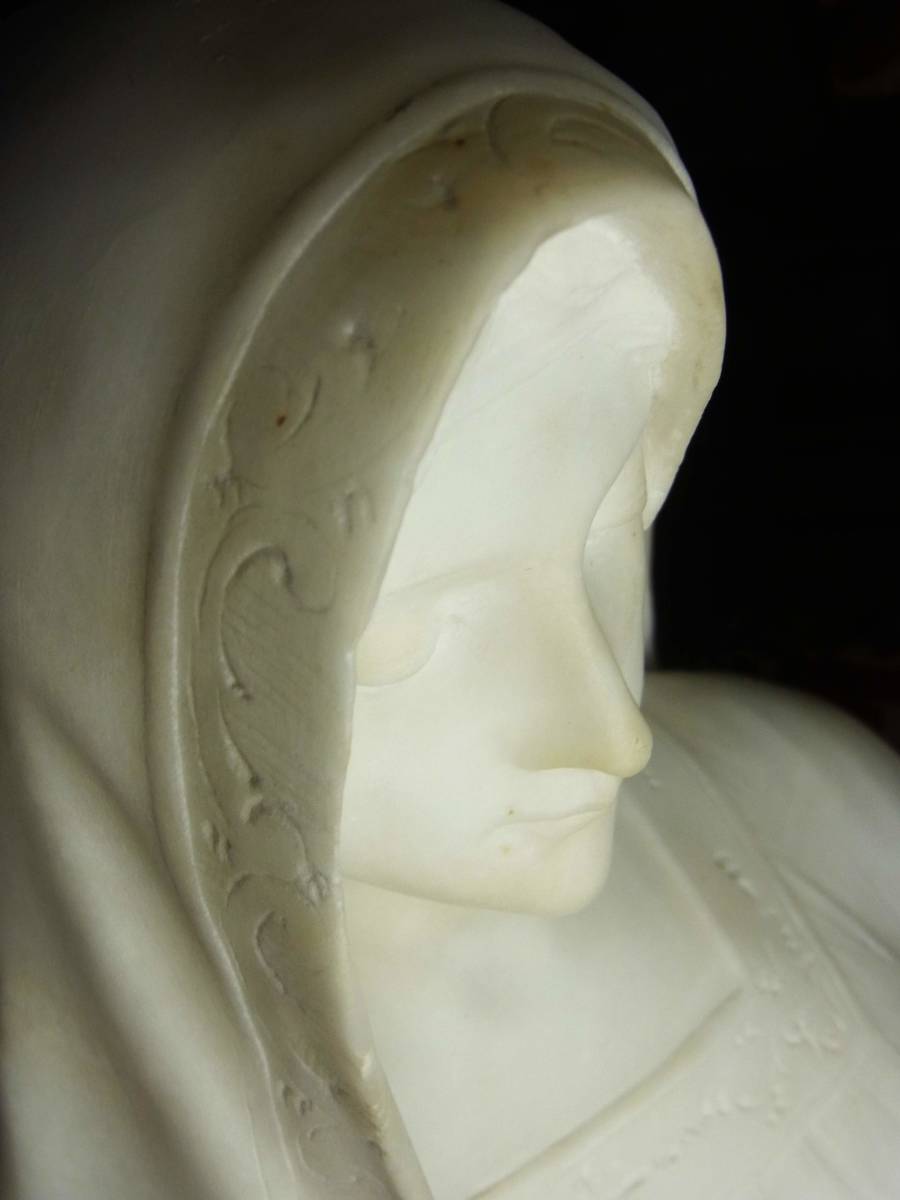 独創的 キリスト バカラ マリア アンティーク 彫刻 クリスタル 立体像 