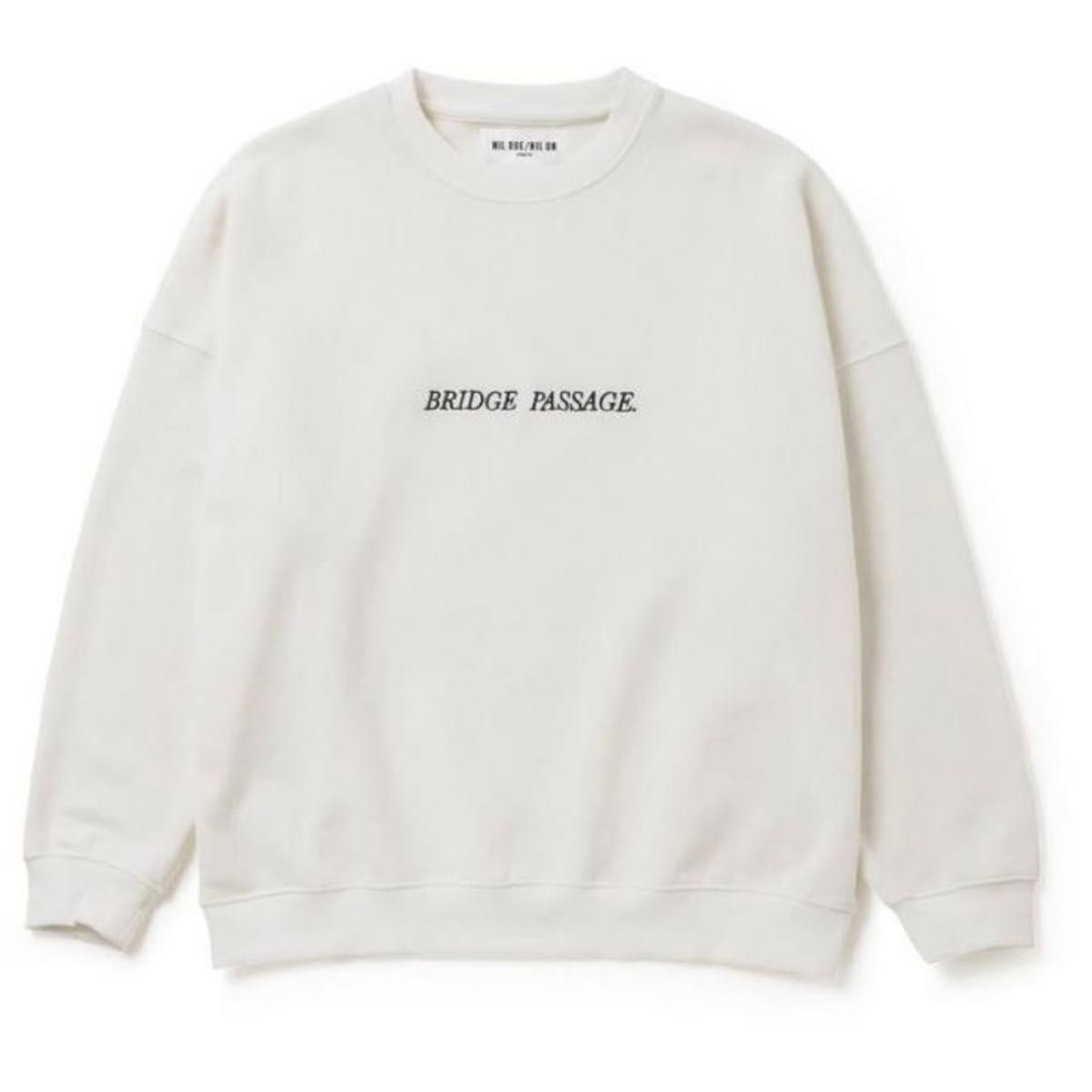 送料込み ♪ NIL DUE/NIL UN TOKYO スウェット NIL DUE / NIL UN TOKYOスウェットプルオーバー ホワイト the