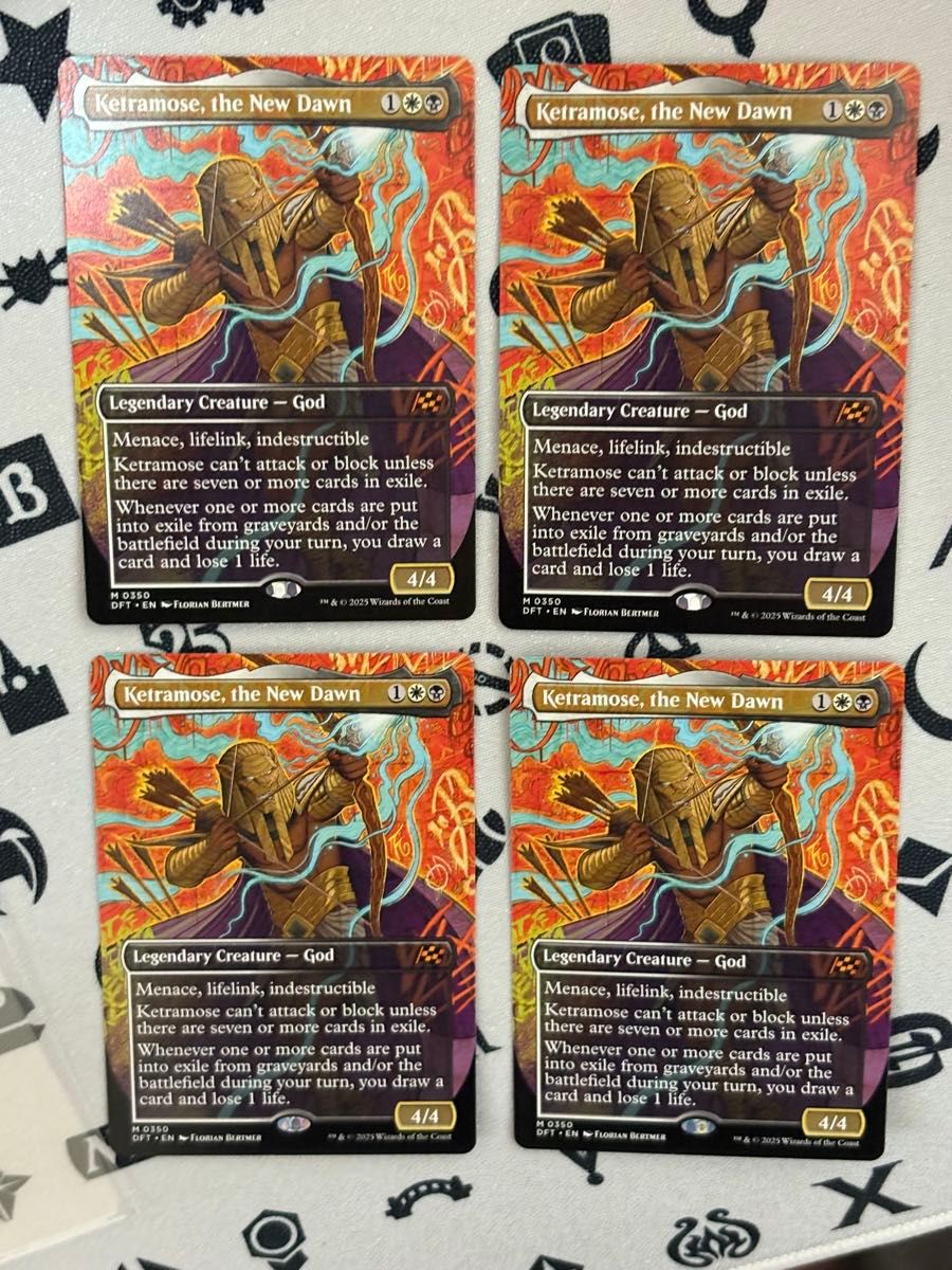 MTG 新たな夜明け、ケトラモーズ 英 ボーダーレス 4枚 MTG 新たな夜明け ケトラモーズ 英語ボーダーレス 4枚セット
