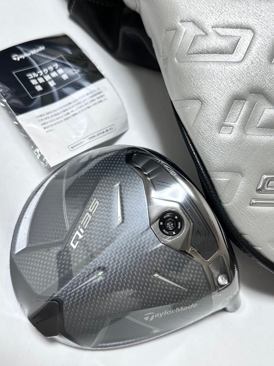 TaylorMade QI35コアドライバー 10.5度 ヘッド+ヘッドカバー 新品 テーラーメイド QI35 ドライバー 10 5° ヘッド単品 日本