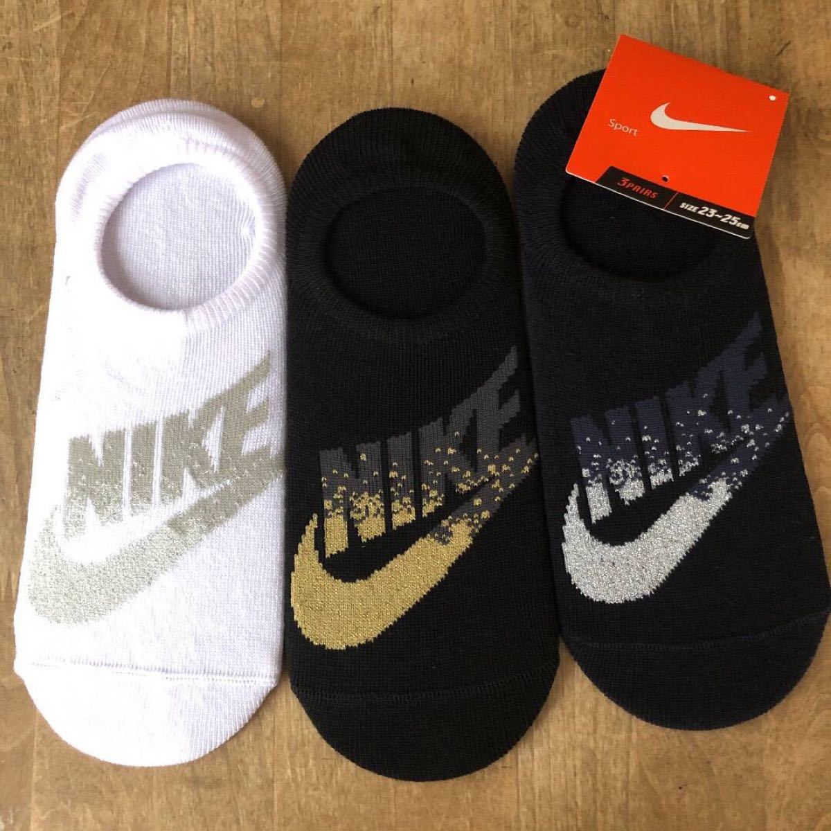 Paypayフリマ Nikeロゴ ラメ入り カバーソックス 23 25cm3足 Nike Paypayフリマ Nikeロゴ ラメ入り カバーソックス 23 25cm3足 Nike