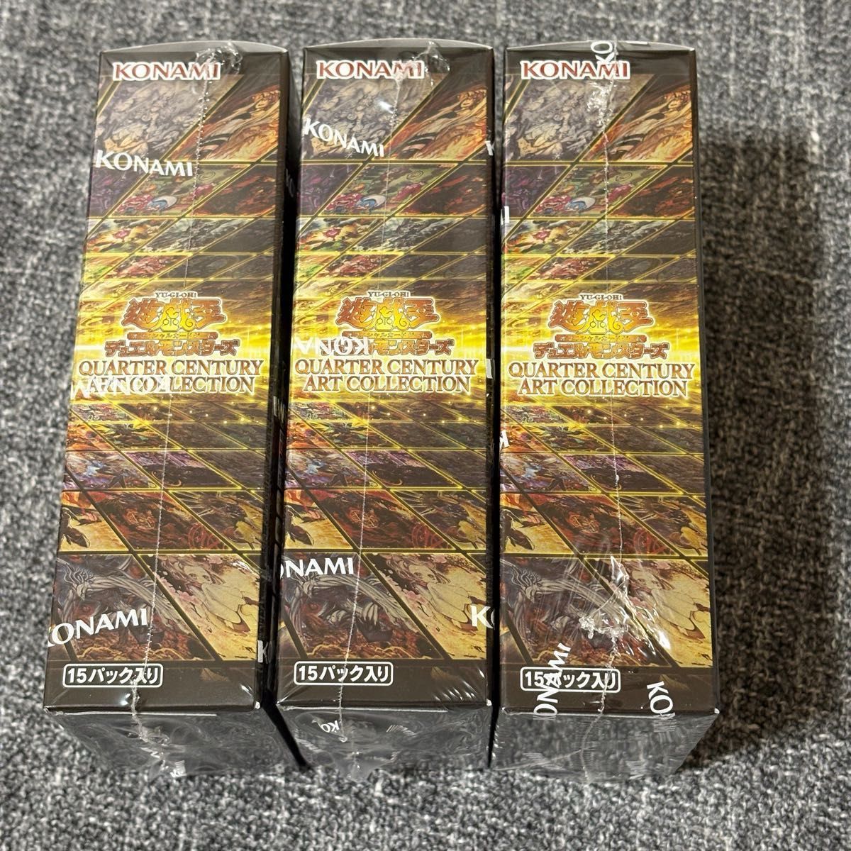 遊戯王ART COLLECTION 25h 未開封3BOX シュリンク付き 遊戯王 QUARTER CENTURY ART COLLECTION 3BOX 新品未開封