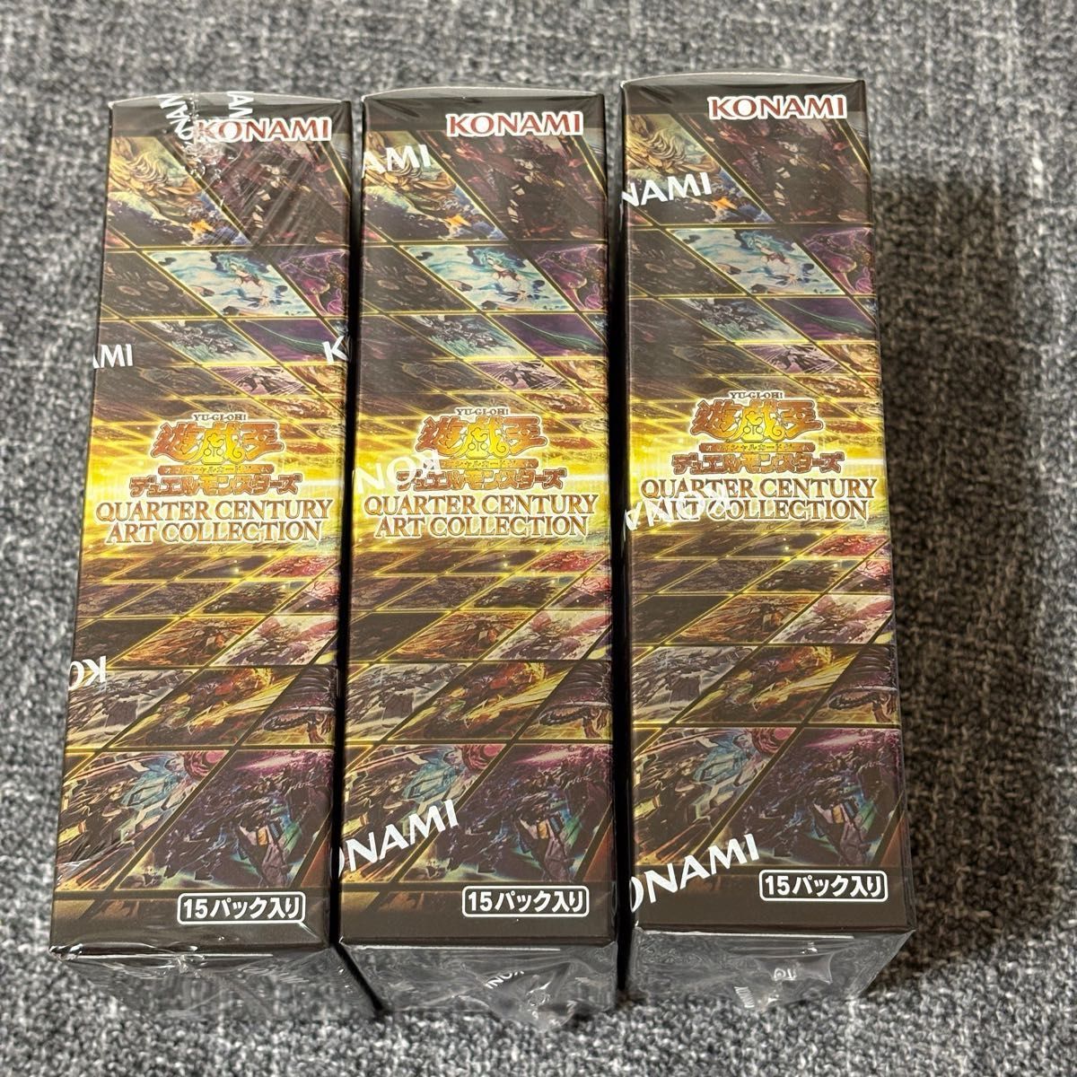 遊戯王 art collection 3BOX 新品未開封 アートコレクション 遊戯王 QUARTER CENTURY ART COLLECTION 3BOX 新品未開封