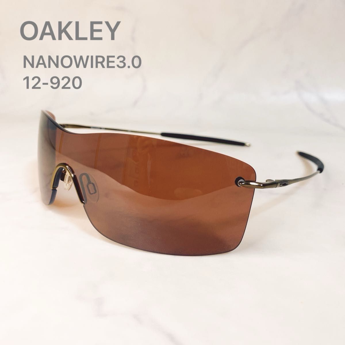 OAKLEY ナノワイヤー3 0 スタンダードフィット リムレス 偏光 y2k 
