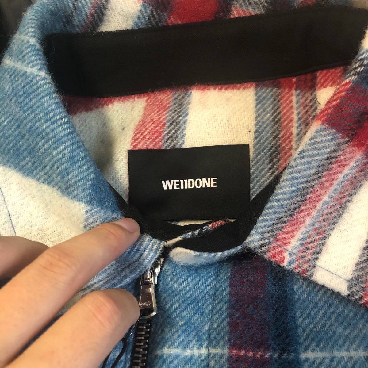 We11Done CHECK SHIRT JACKET 青 BLUE|Yahoo!フリマ(旧PayPay We11Done CHECK SHIRT JACKET 青 BLUE|Yahoo!フリマ(旧PayPay