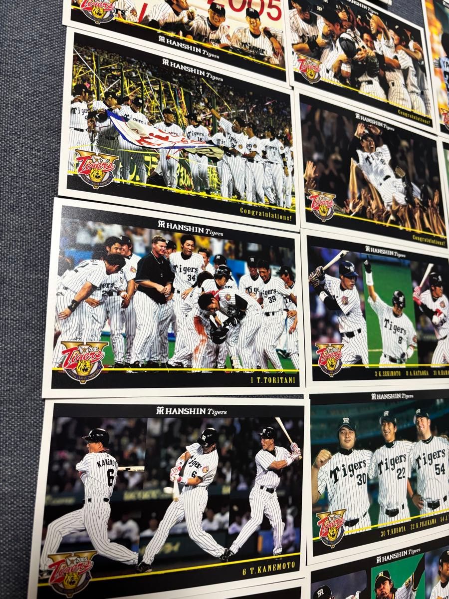 阪神タイガース ポストカード 阪神タイガース2005年優勝記念メモリアルポストカード|Yahoo