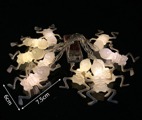 x036　　 ハロウィンの装飾 パーティー用LED 電飾　1.5メートル　10LEDライト　　ガイコツ　　4種類から選択_画像1