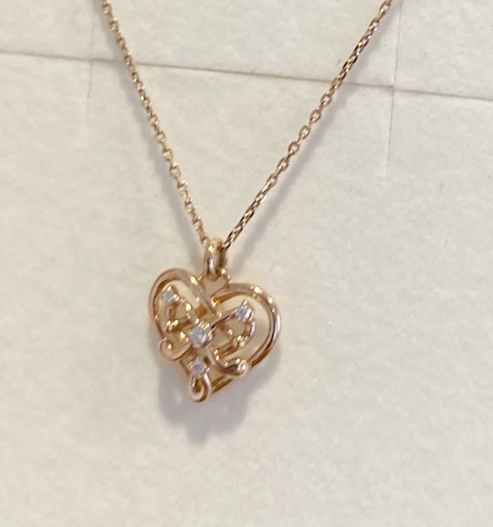 新品 正規品 VENDOME AOYAMA ヴァンドーム青山 ネックレス ネックレス k10 ローズゴールド ハート ダイヤモンド 箱 リボン付き 新品 正規品 VENDOME AOYAMA ヴァンドーム青山 ネックレス ネックレス k10 ローズゴールド ハート ダイヤモンド 箱 リボン付き
