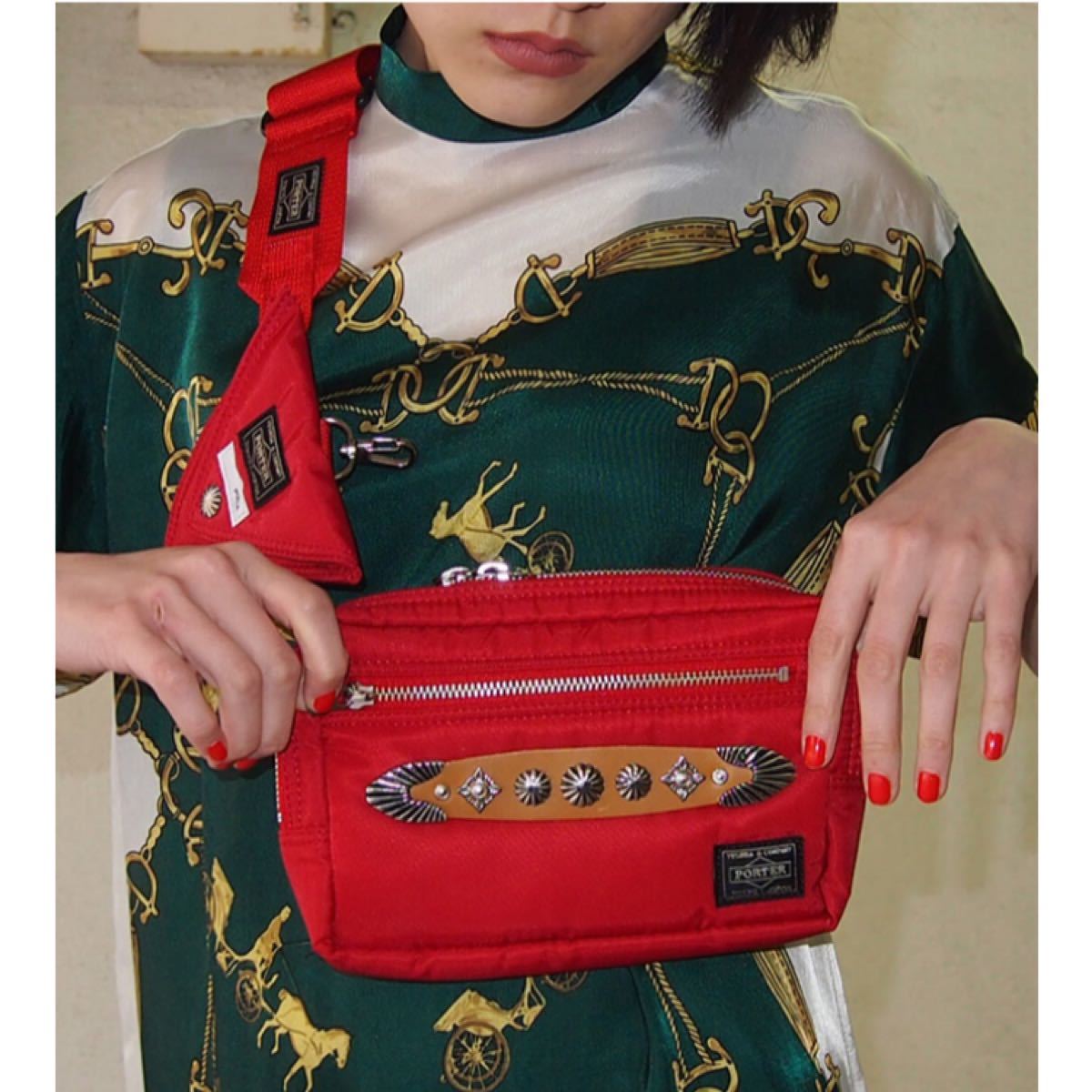 新品未使用】Belt bag PULLA x PORTER red | noonanwaste.com