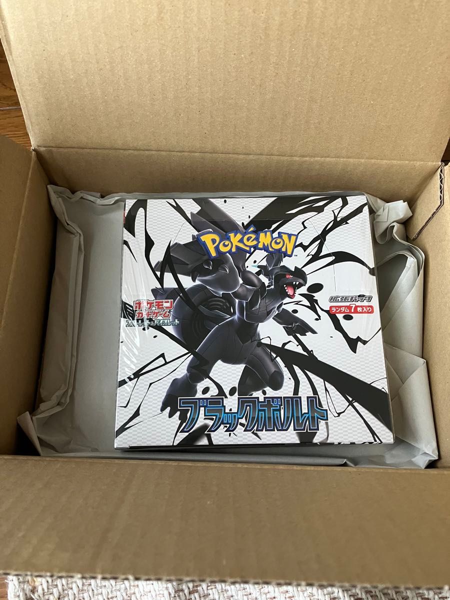 ポケモンカード ブラックボルト シュリンク付き 未開封品 ポケモンオンライン当選 シュリンク未開封ポケモンカードゲームSVブラックボルト1BOX
