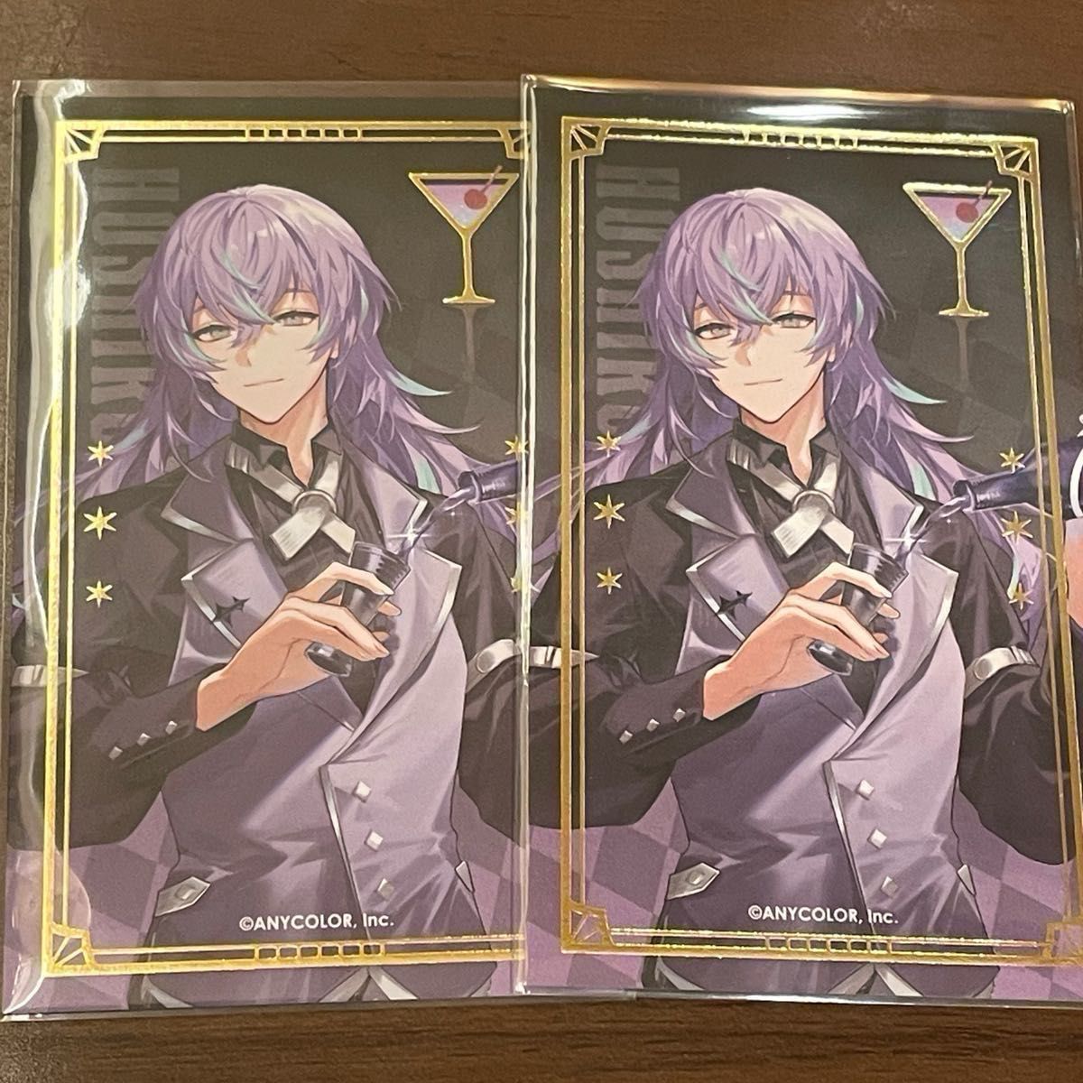 にじさんじ アニメイトカフェ 箔押しカクテルカード Oriens Dytica にじさんじ アニカフェ Dytica HEROIC BAR 箔押しカクテルカード