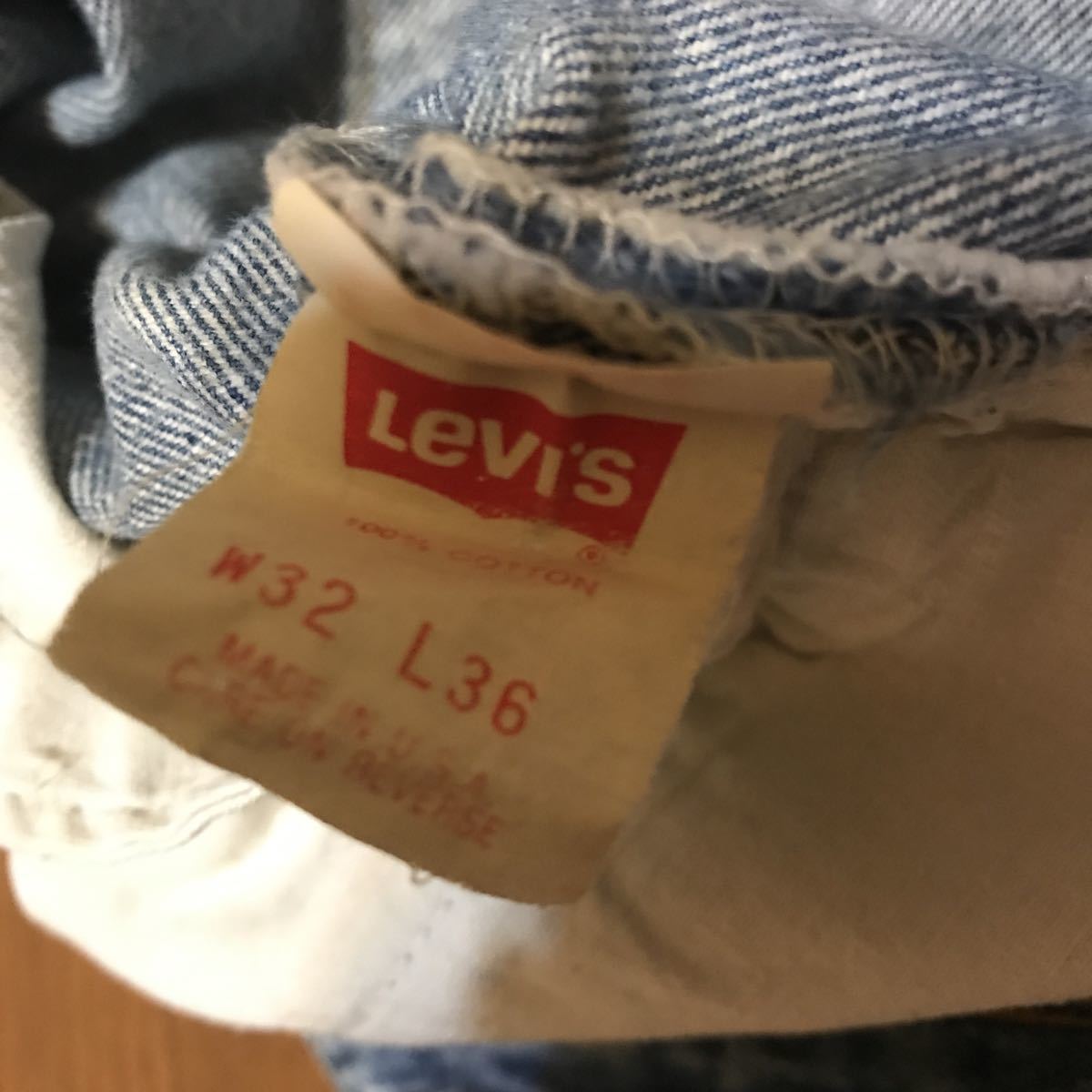 Levi's リーバイス 501 W32 L36 ビンテージ 80 90 made in USA M L XLデニム ヴィンテージ 縦落ち ヒゲ 002_画像8