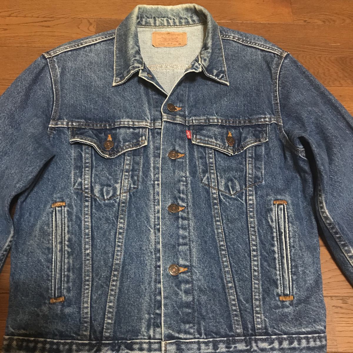 Levi's リーバイス 70506 36 S M ビンテージ 80 90 made in USA G ジャン デニム ジャケット　オリジナル 005_画像2