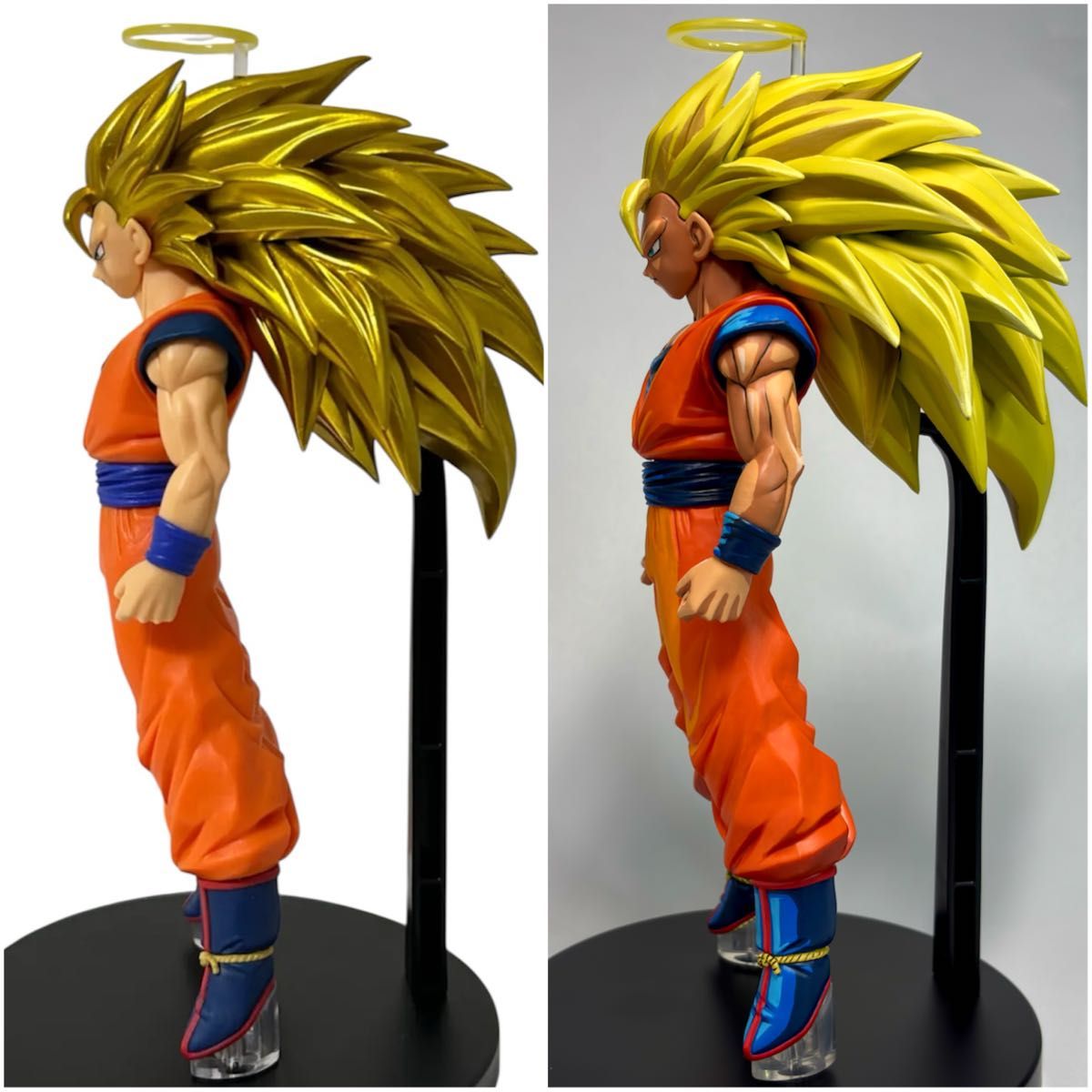 ドラゴンボール スーパーサイヤ人3 孫悟空 リペイント フィギュア 2D ドラゴンボール フィギュア 2次元彩色 リペイント スーパー