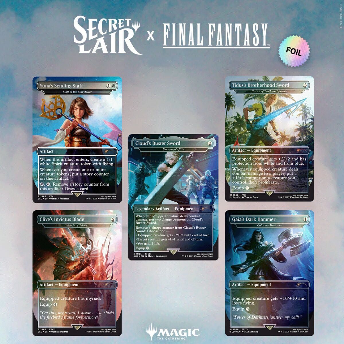 MTG 湖での水難 英foil4枚セット secret lair版 MTG Secret Lair x FINAL FANTASY Weapons (英語版) Foil