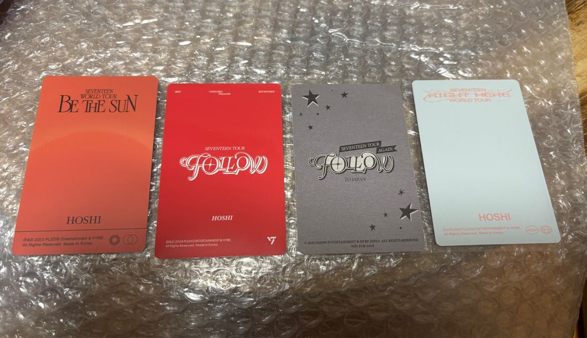 SEVENTEEN セブチ DVD Blu-ray トレカ セット ホシ SEVENTEEN セブチ ホシ ツアー デジタルコード DVD トレカセット