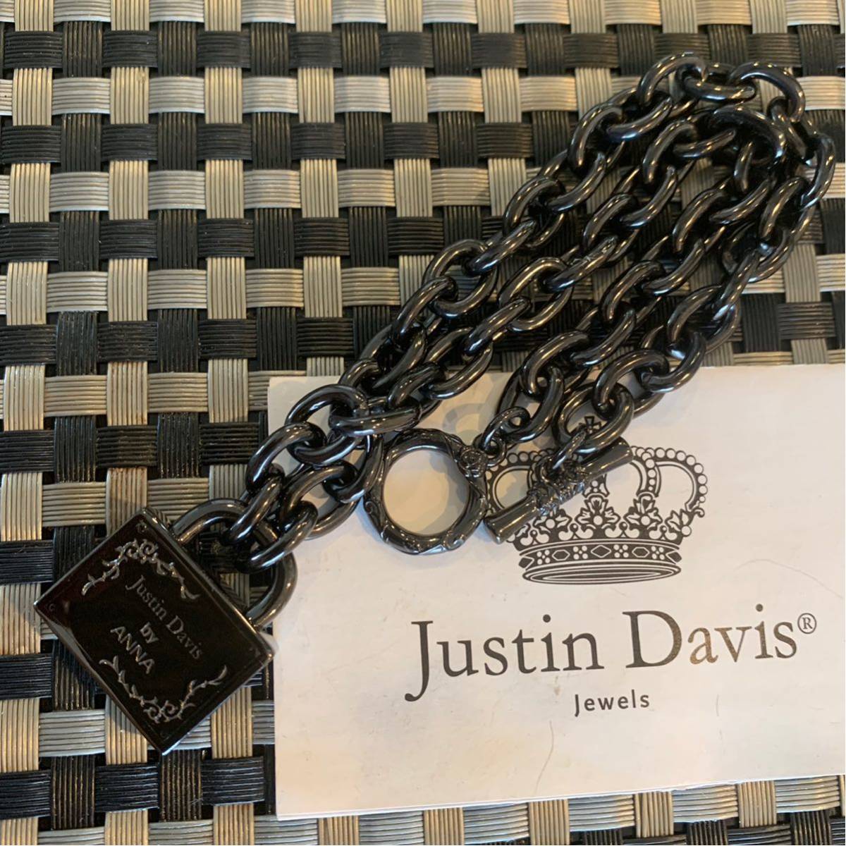 新品◇JUSTIN DAVIS×土屋アンナ◇LOCK ME UP NECKLACE◇36cm◇南京錠