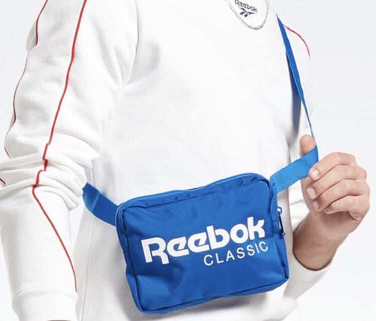  Reebok Classic belt bag blue new goods unopened regular price 1990 jpy + tax Reebok super-discount price!!