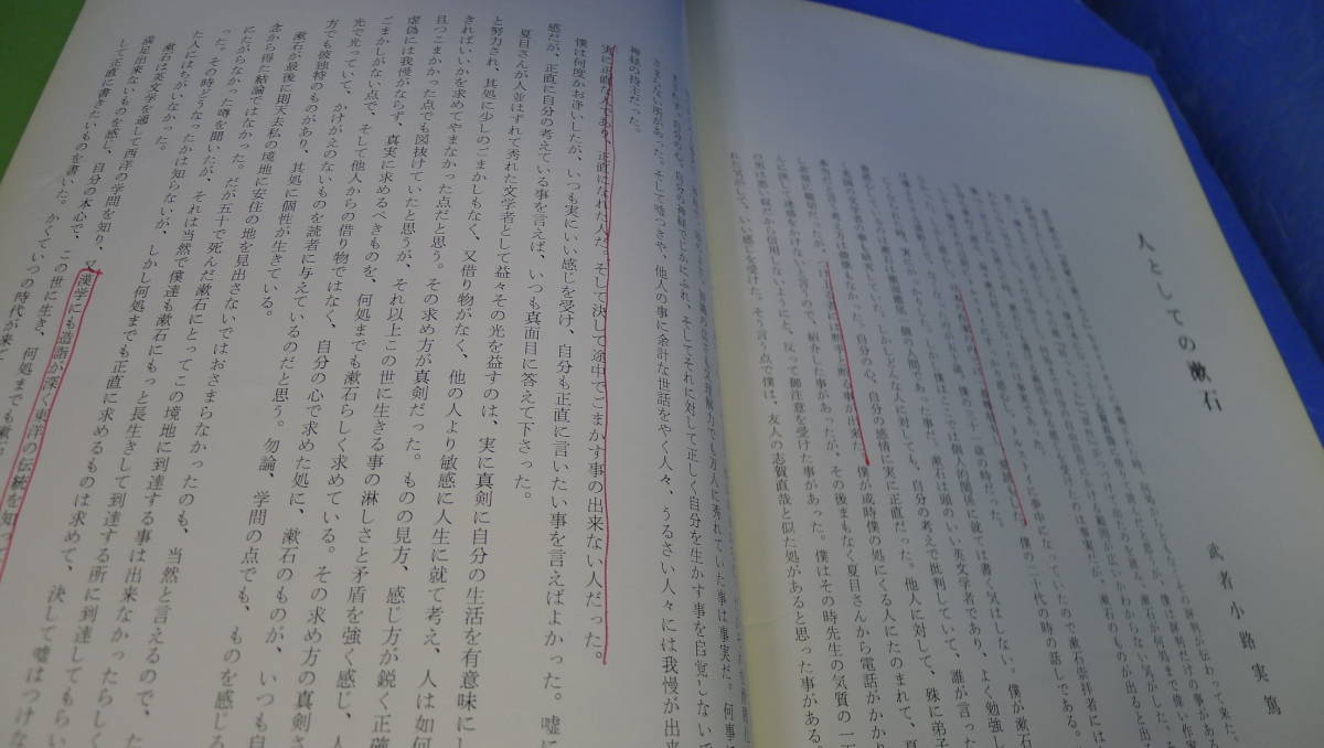 itk-902　（当時物）生誕百年記念「夏目漱石展」図録（書き込みあり）_画像5