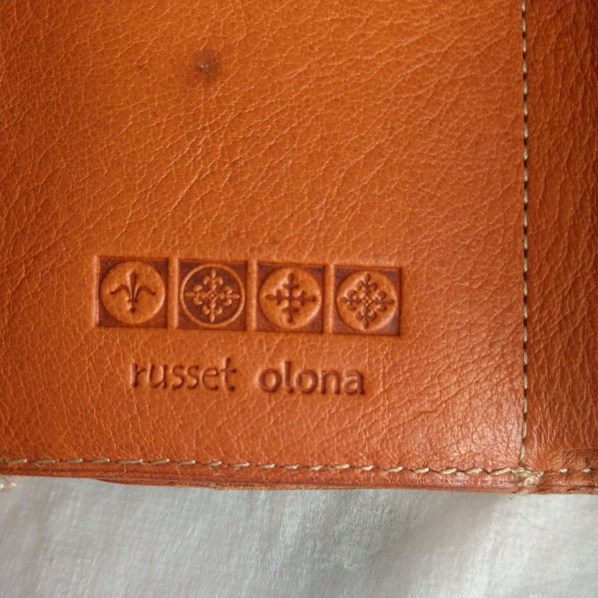 【値下げ】russet ラシット　レザー三つ折り　コンパクト財布