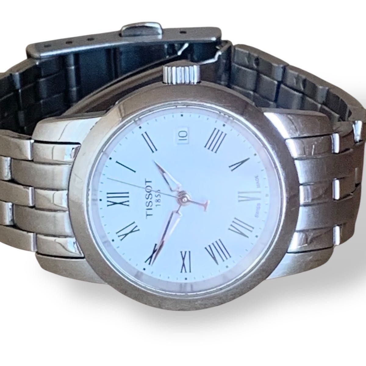美品 稼働 電池交換済 tissot ティソ クオーツ レディース シルバー 稼働 新品電池 美品 TISSOT ティソ 腕時計 クォーツ 1853