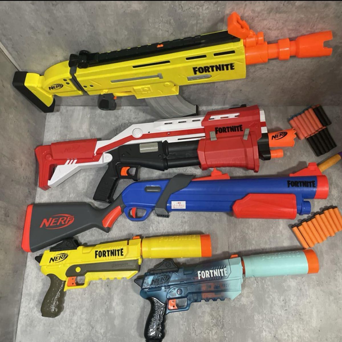 NERF フォートナイト トイガン まとめ売り Nerf Fortnite ナーフ フォートナイト トイガン 5点セット 銃