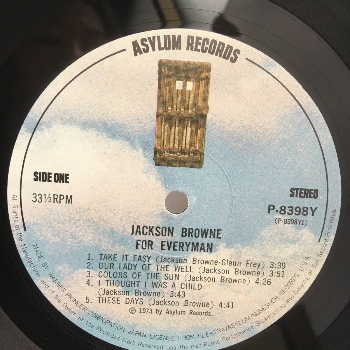 w2065【レコード　Jackson Browne / For Everyman　P-8398Y】_画像3