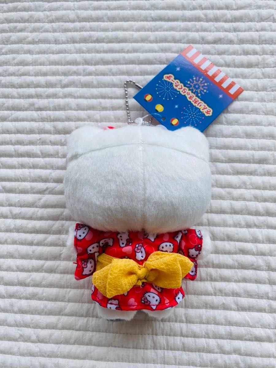 【期間限定出品】希少 レア キティ おいでんまつり ぬいぐるみ キーホルダー 未使用】サンリオキャラクターズ 夏祭り ハローキティ