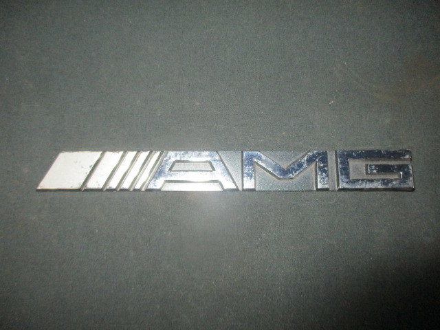 # Benz AMG эмблема орнамент значок б/у снятие частей машина есть Rear trunk badge logo emblem W124 W126 R107 R129 W140 W210 W201#
