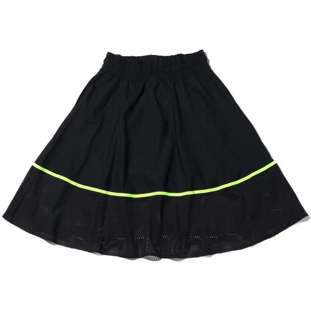  Nike Mwi men's mesh skirt regular price 8250 jpy black neon yellow NIKE AS W MESH SKIRT Logo 