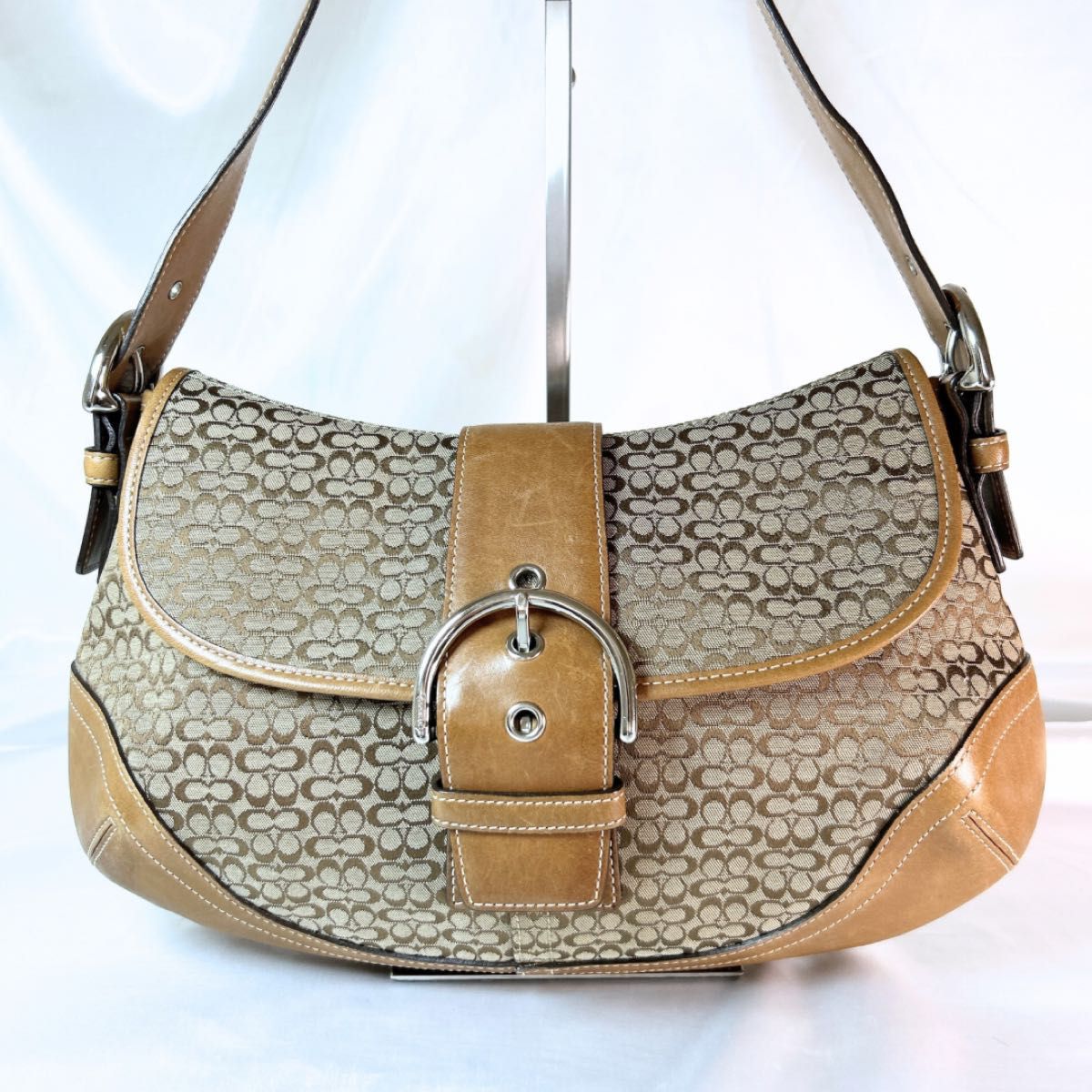 未使用級✨ コーチ ハンドバッグ ソーホー パッチワーク 肩掛け ミニボストン 美品 COACH コーチ ワンショルダーバッグ SOHO ソーホー ミニ