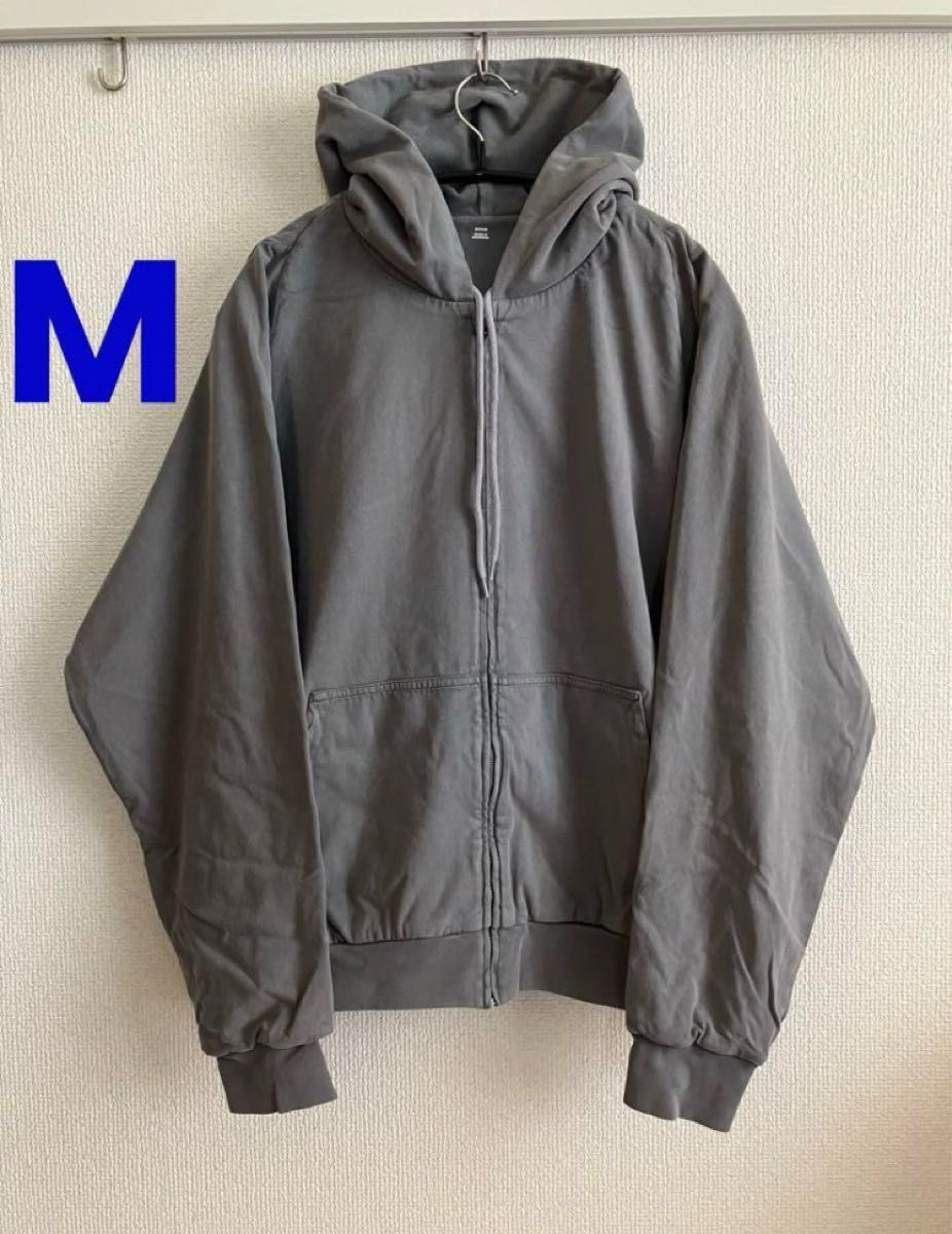 送料込◆希少【Yeezy】パーカー YZY ジップアップ Hoodie グレー Yeezy Gap Zip Hoodie Poetic Gray M yzy / パーカー フーディ