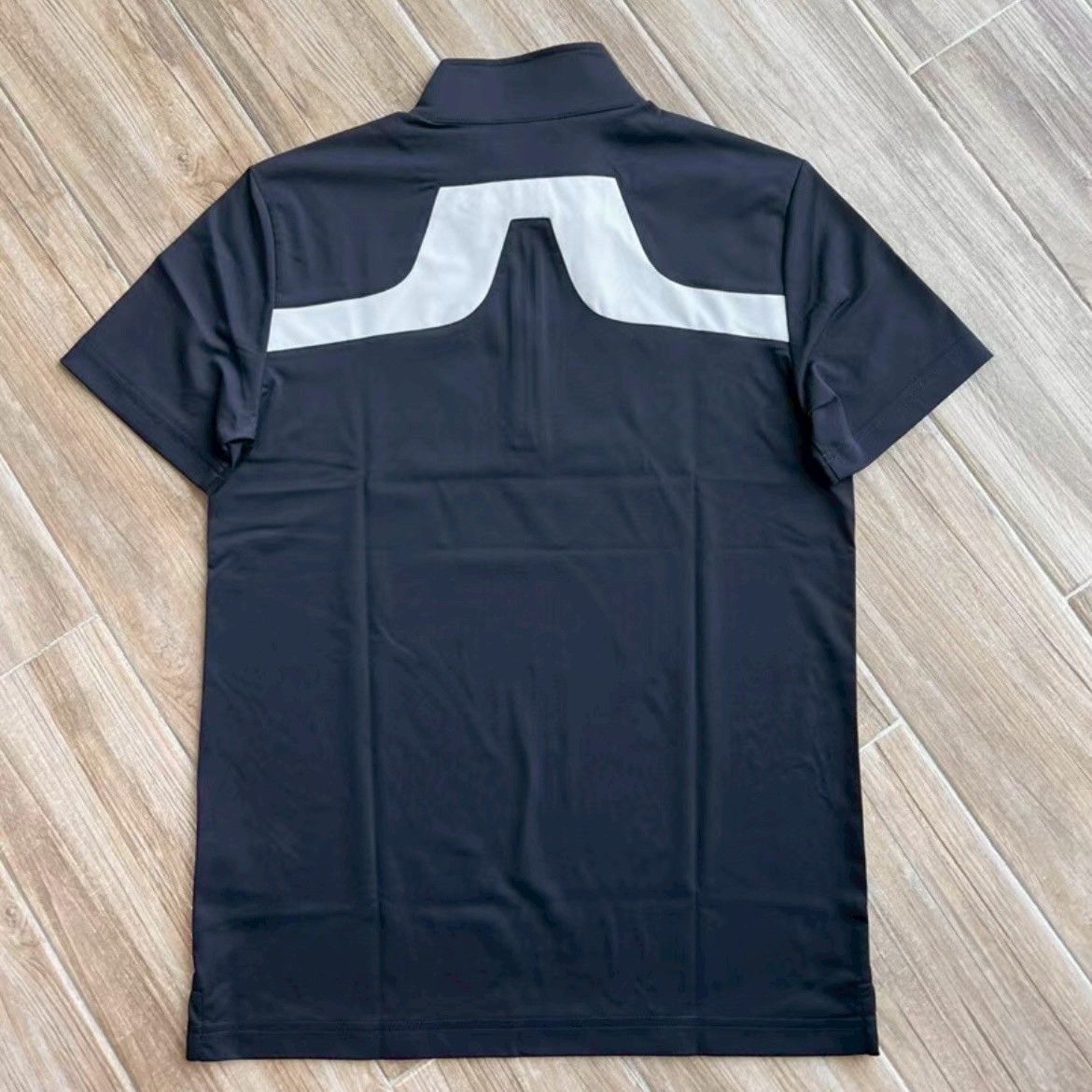 J.LINDEBERG ネイビー XL レギュラーフィット ゴルフシャツ 新品 J LINDEBERG ゴルフ 半袖ハーフジップシャツ ネイビー L