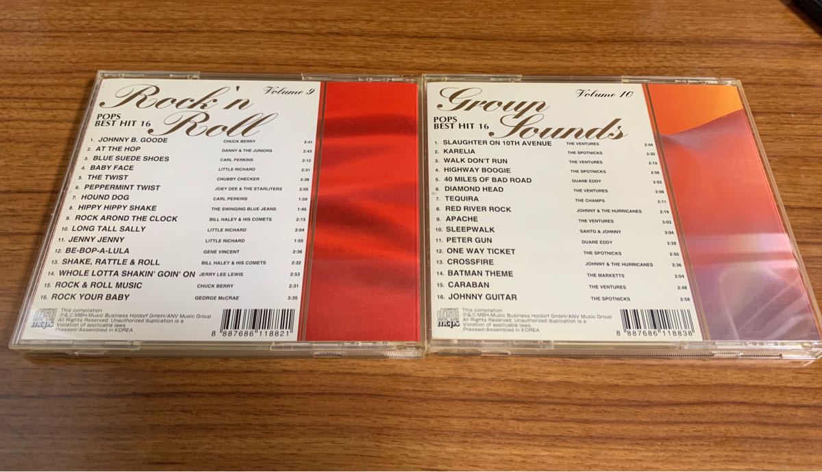 オールディーズ ロックンロール POPS BEST HIT 16 CD 2枚