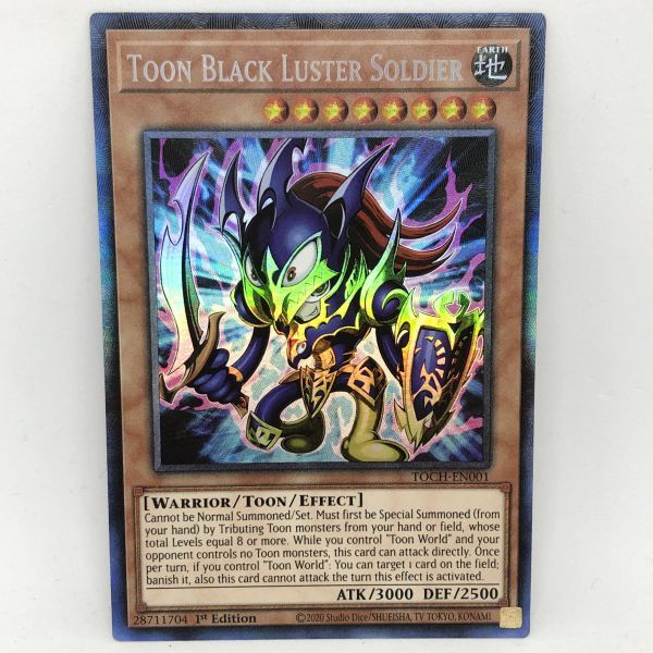 【複数同梱送料一律】 遊戯王 英語 Toon Black Luster Soldier 1st TOCH コレクターズレア トゥーン・カオス・ソルジャー chaos 【効果】