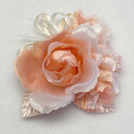  corsage K0802pi-chi pink ribbon * small flower attaching rose 