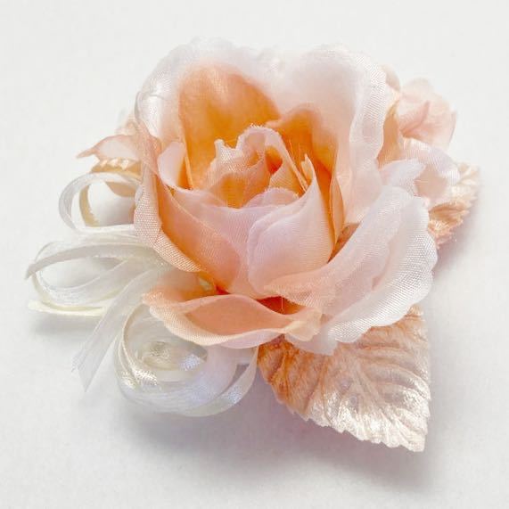  corsage K0802pi-chi pink ribbon * small flower attaching rose 