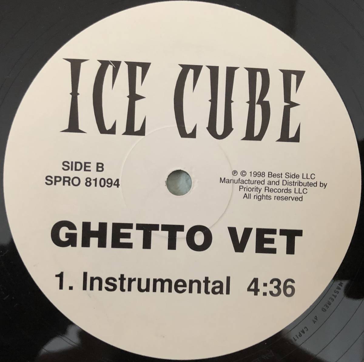US PROMO / ICE CUBE / GHETTO VET / 1998 HIPHOP G-RAP_画像2
