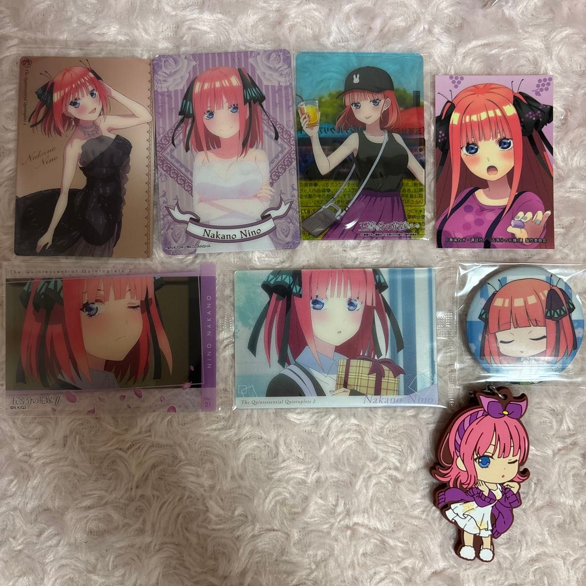 わの 中野あるま ウエハース トレカ 20枚 五等分の花嫁 中野ニ乃 ウエハースカード クリアカード メタル