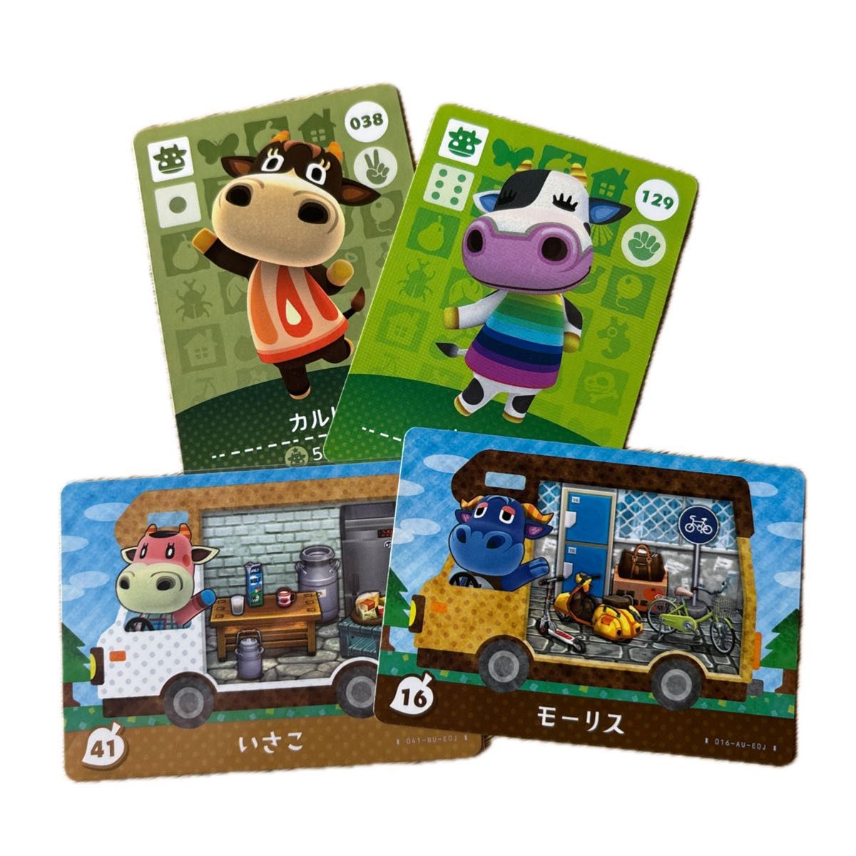 とび森アミーボカード どうぶつの森 amiiboカード うしセット アミーボカード とびだせ