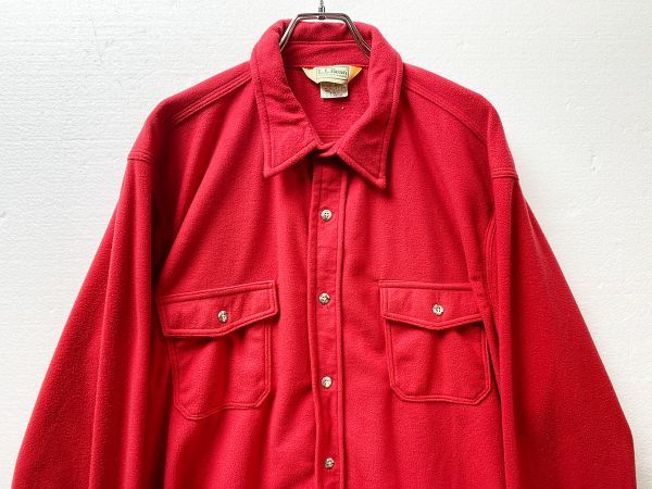 プレゼントを選ぼう！ 90's USA製 LLビーン POLARTEC 赤系 LLBEAN 旧