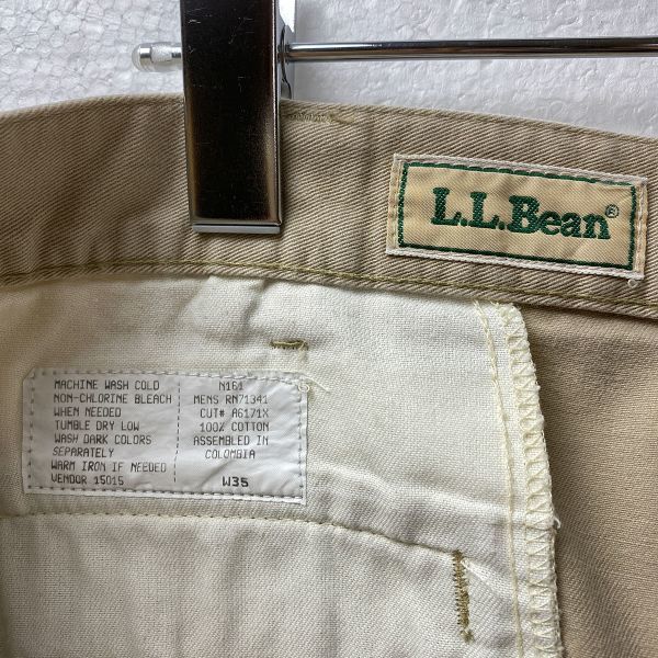 90's L.L.Bean LLビーン コットン チノショーツ カーキ系 (35) ショートパンツ 90年代 旧タグ オールド_画像7